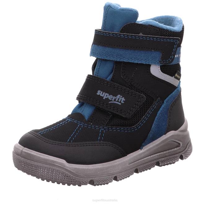 Superfit Black/Blue Toddlers MARS - Boot with Velcro Fastener Z6Z8735