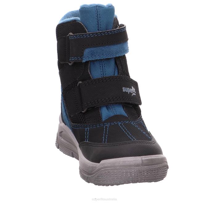 Superfit Black/Blue Toddlers MARS - Boot with Velcro Fastener Z6Z8735