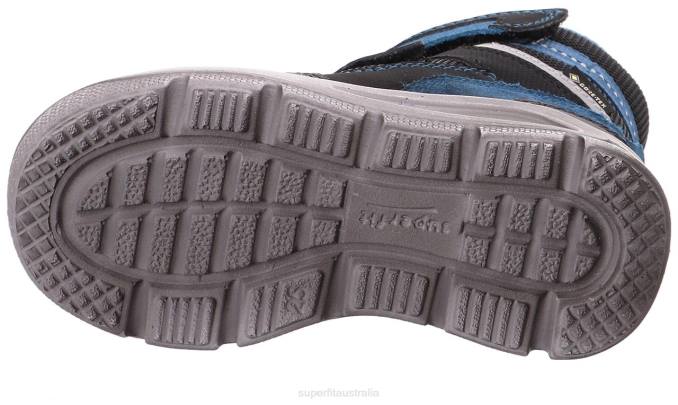 Superfit Black/Blue Toddlers MARS - Boot with Velcro Fastener Z6Z8735