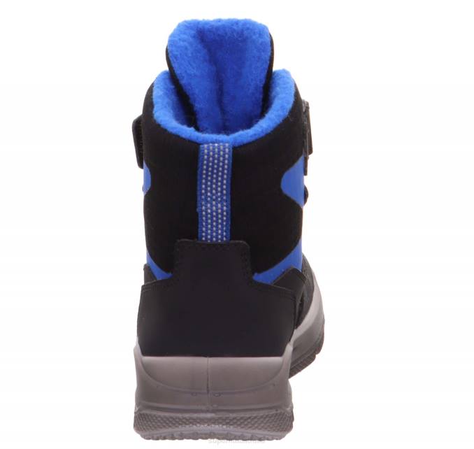 Superfit Black/Blue Toddlers MARS - Boot with Velcro Fastener Z6Z8748