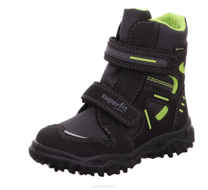 Superfit Black/Green Toddlers HUSKY - Boot with Velcro Fastener Z6Z8725