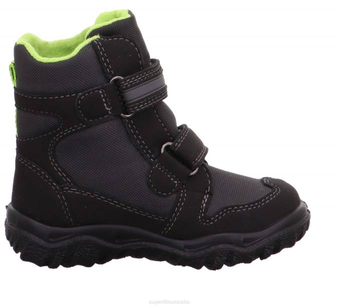 Superfit Black/Green Toddlers HUSKY - Boot with Velcro Fastener Z6Z8725