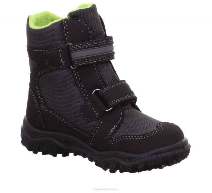 Superfit Black/Green Toddlers HUSKY - Boot with Velcro Fastener Z6Z8725