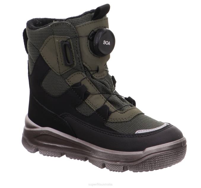 Superfit Black/Green Toddlers MARS - Boot with BOA Fit System Z6Z8691