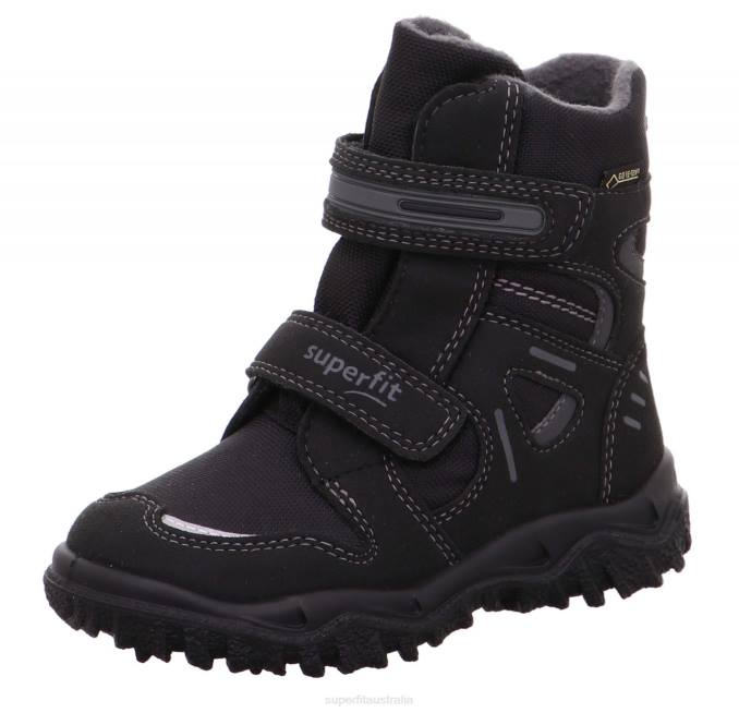 Superfit Black/Grey Toddlers HUSKY - Boot with Velcro Fastener Z6Z8731