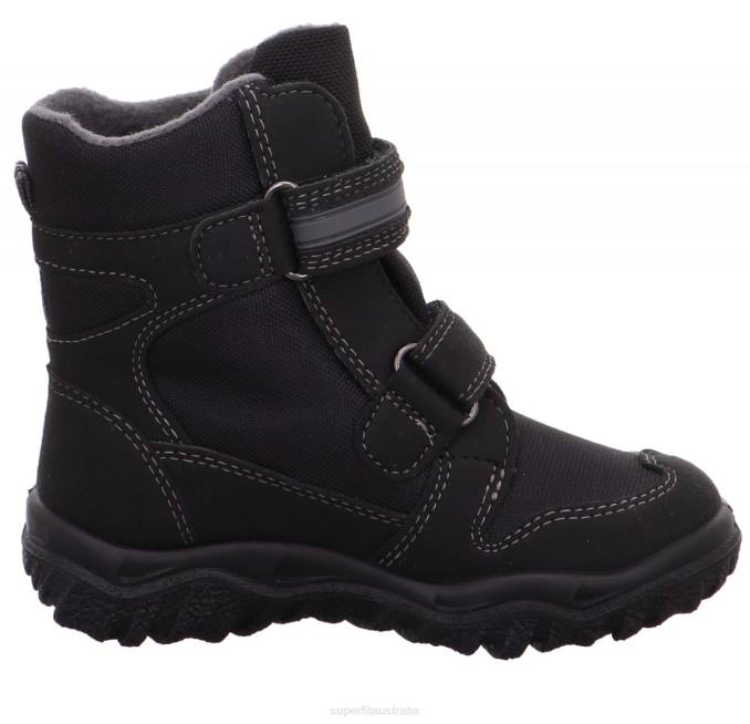 Superfit Black/Grey Toddlers HUSKY - Boot with Velcro Fastener Z6Z8731