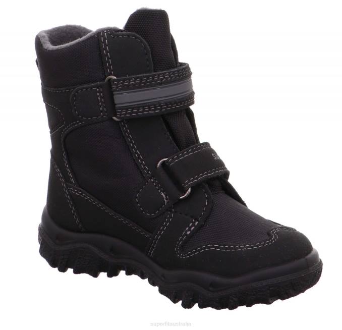 Superfit Black/Grey Toddlers HUSKY - Boot with Velcro Fastener Z6Z8731