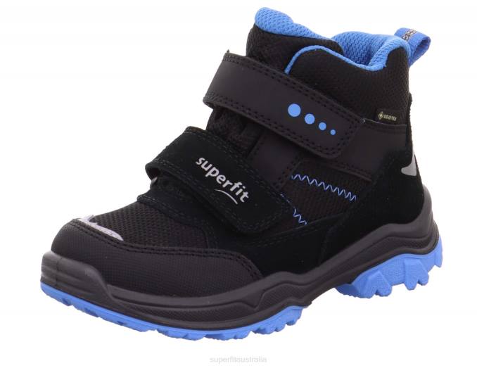 Superfit Black/Light Blue Toddlers JUPITER - Boot with Velcro Fastener Z6Z8766