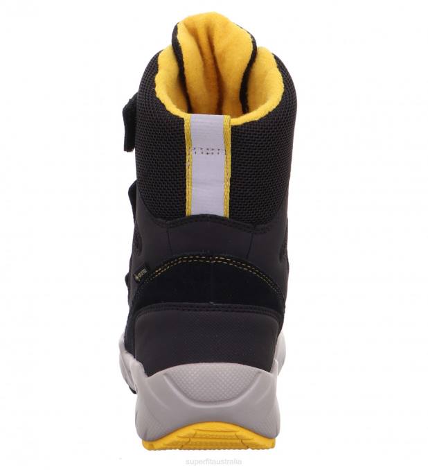 Superfit Black/Yellow Toddlers CULUSUK 2.0 - Boot with Velcro Fastener Z6Z8761