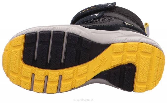 Superfit Black/Yellow Toddlers CULUSUK 2.0 - Boot with Velcro Fastener Z6Z8761