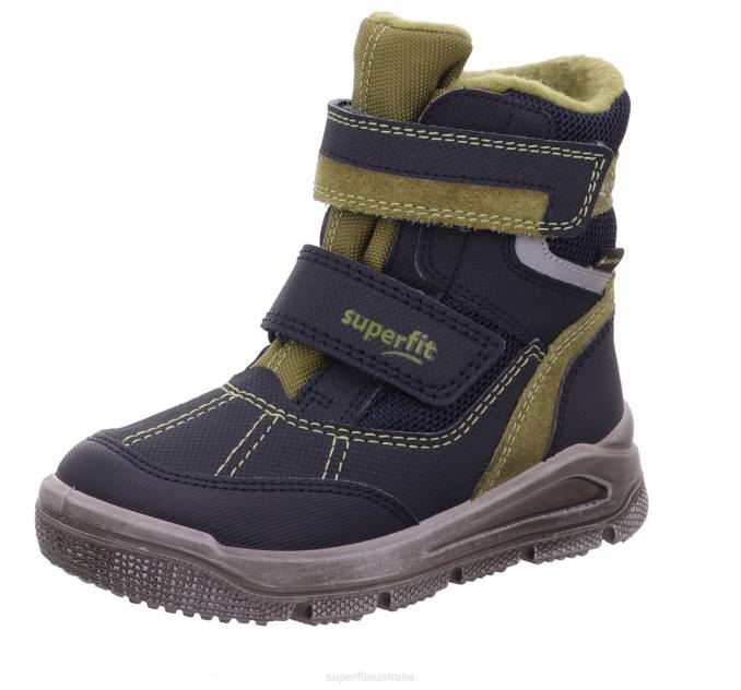 Superfit Blue/Green Toddlers MARS - Boot with Velcro Fastener Z6Z8717