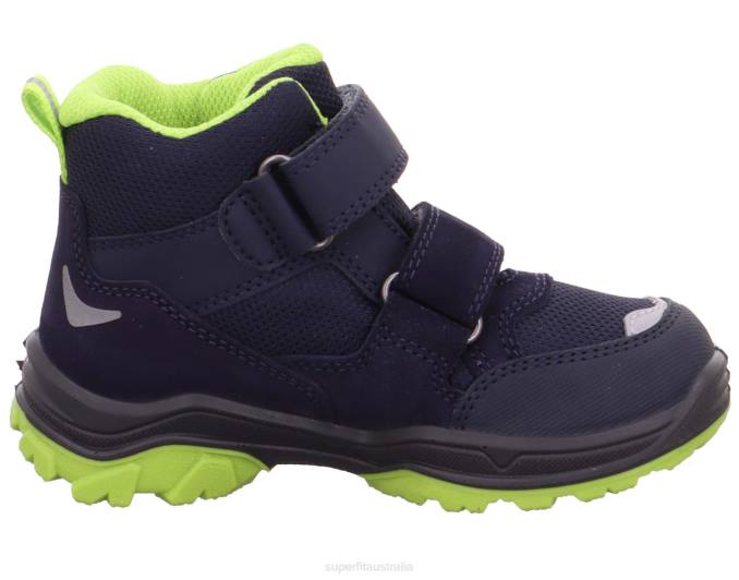 Superfit Blue/Light Green Toddlers JUPITER - Boot with Velcro Fastener Z6Z8768