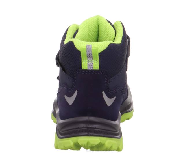 Superfit Blue/Light Green Toddlers JUPITER - Boot with Velcro Fastener Z6Z8768