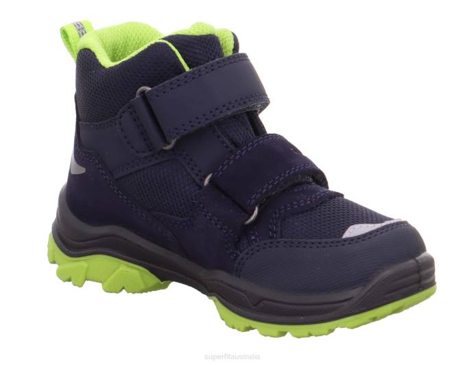 Superfit Blue/Light Green Toddlers JUPITER - Boot with Velcro Fastener Z6Z8768