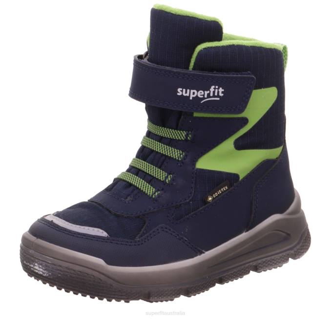 Superfit Blue/Light Green Toddlers MARS - Boot with Velcro Fastener Z6Z8698