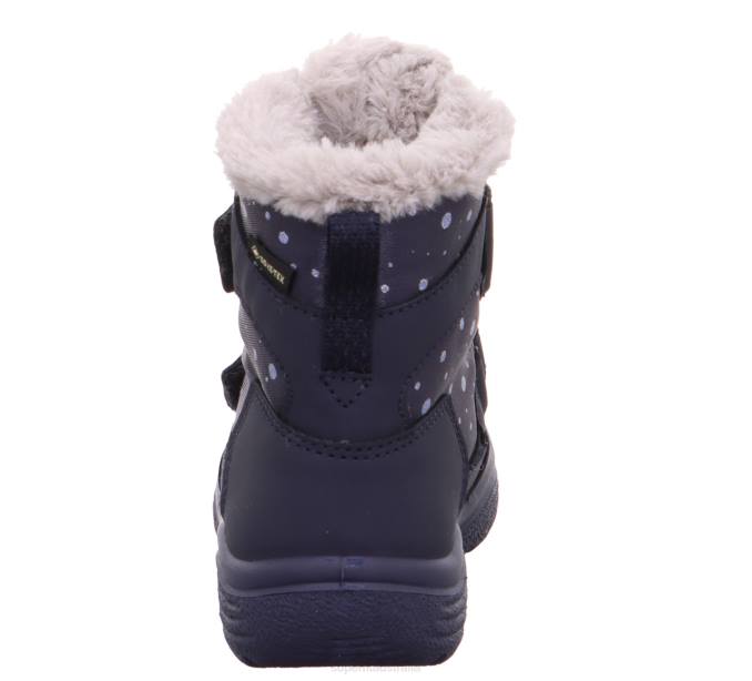 Superfit Blue/Light grey Toddlers CRYSTAL - Boot with Velcro Fastener Z6Z8696