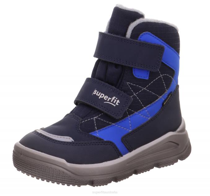 Superfit Blue/Light grey Toddlers MARS - Boot with Velcro Fastener Z6Z8708