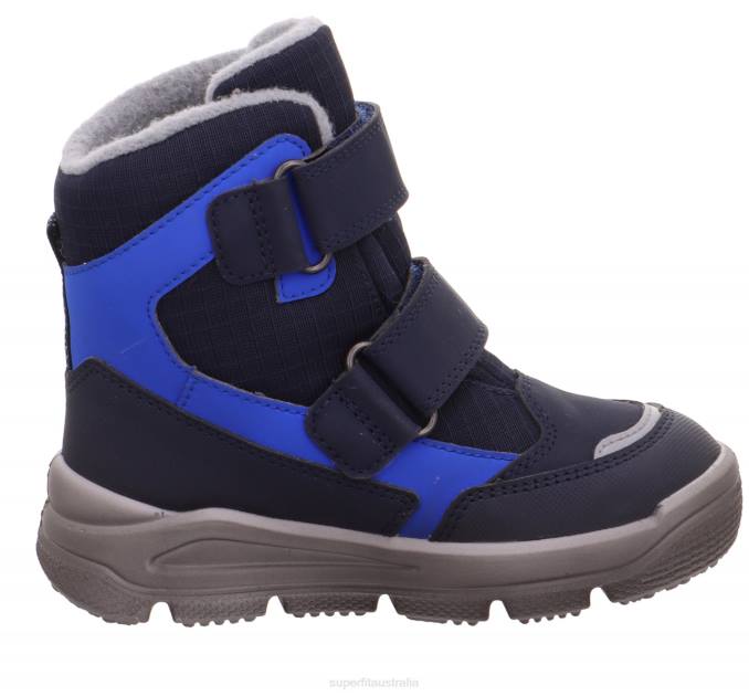 Superfit Blue/Light grey Toddlers MARS - Boot with Velcro Fastener Z6Z8708