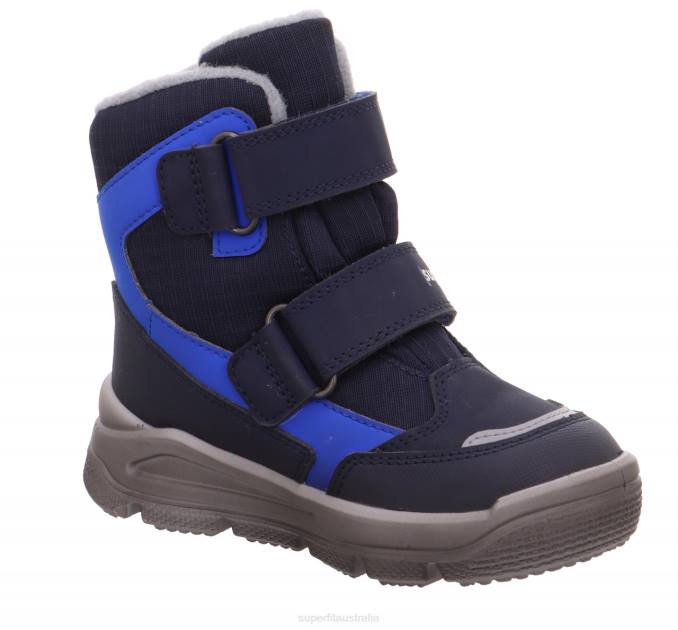 Superfit Blue/Light grey Toddlers MARS - Boot with Velcro Fastener Z6Z8708