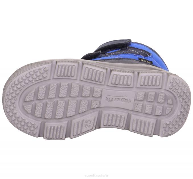 Superfit Blue/Light grey Toddlers MARS - Boot with Velcro Fastener Z6Z8708