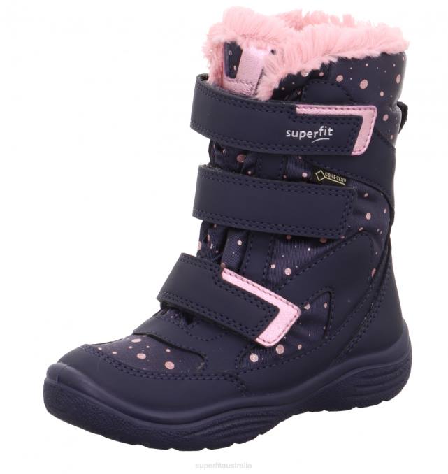 Superfit Blue/Pink Toddlers CRYSTAL - Boot with Velcro Fastener Z6Z8712