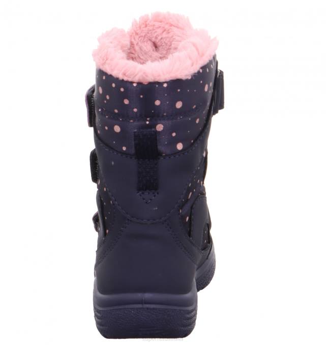 Superfit Blue/Pink Toddlers CRYSTAL - Boot with Velcro Fastener Z6Z8712