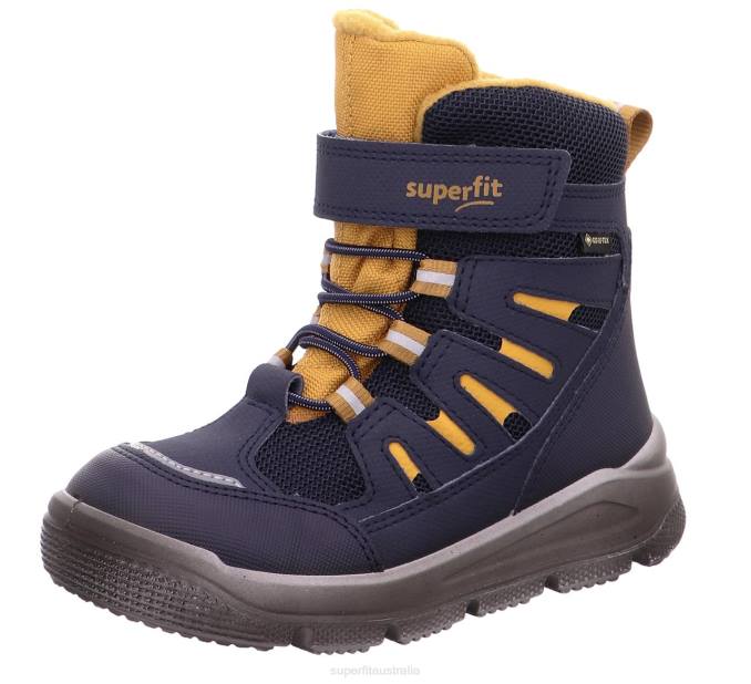 Superfit Blue/Yellow Toddlers MARS - Boot with Velcro Fastener Z6Z8739