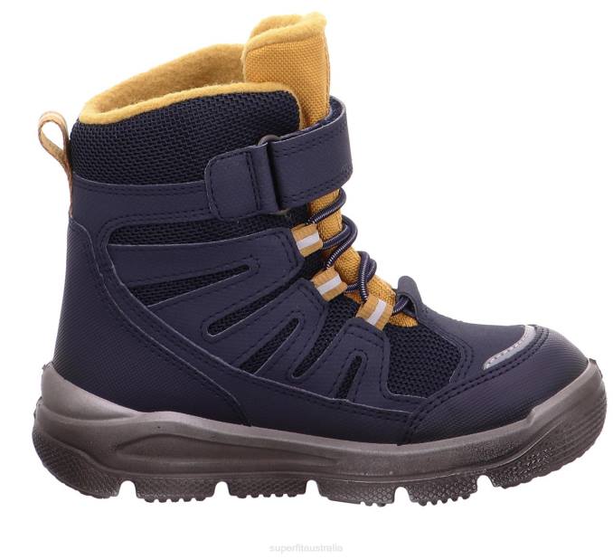 Superfit Blue/Yellow Toddlers MARS - Boot with Velcro Fastener Z6Z8739