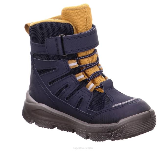 Superfit Blue/Yellow Toddlers MARS - Boot with Velcro Fastener Z6Z8739