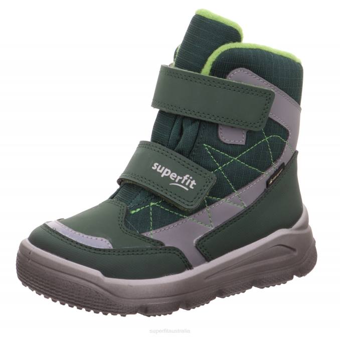 Superfit Green/Light Grey Toddlers MARS - Boot with Velcro Fastener Z6Z8719