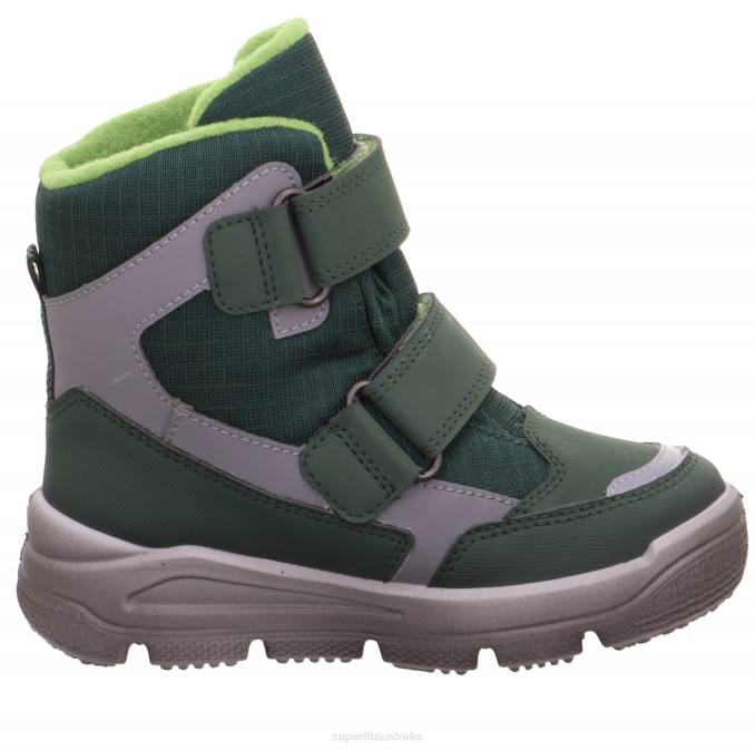 Superfit Green/Light Grey Toddlers MARS - Boot with Velcro Fastener Z6Z8719