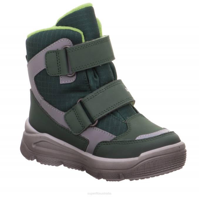 Superfit Green/Light Grey Toddlers MARS - Boot with Velcro Fastener Z6Z8719