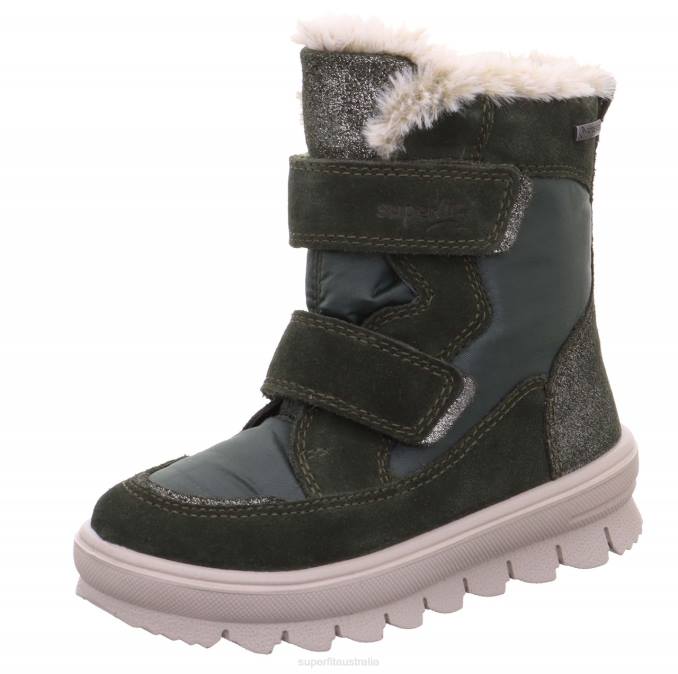 Superfit Green Toddlers FLAVIA - Boot with Velcro Fastener Z6Z8734