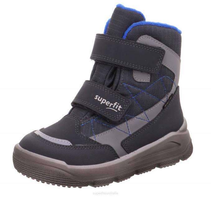 Superfit Grey/Blue Toddlers MARS - Boot with Velcro Fastener Z6Z8751