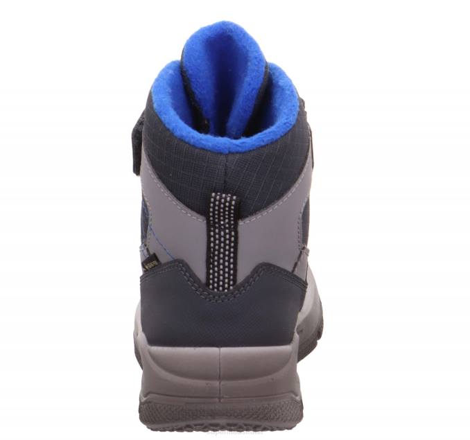 Superfit Grey/Blue Toddlers MARS - Boot with Velcro Fastener Z6Z8751