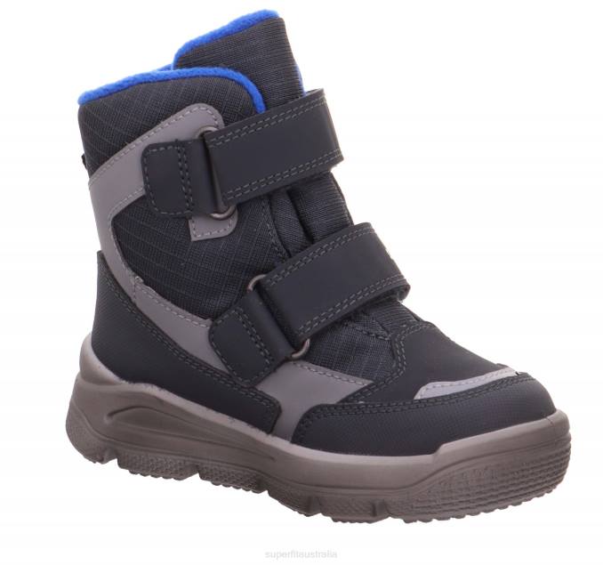 Superfit Grey/Blue Toddlers MARS - Boot with Velcro Fastener Z6Z8751