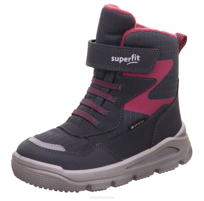 Superfit Grey/Red Toddlers MARS - Boot with Velcro Fastener Z6Z8752