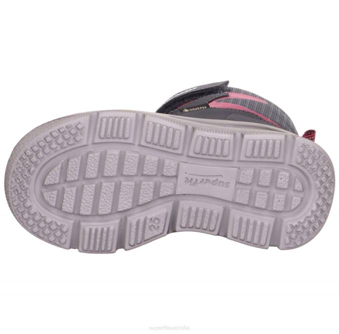 Superfit Grey/Red Toddlers MARS - Boot with Velcro Fastener Z6Z8752