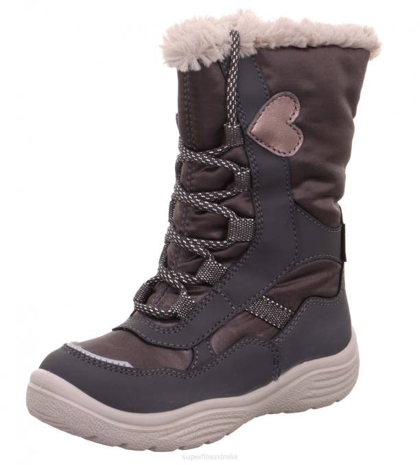 Superfit Grey Toddlers CRYSTAL - Boot with Zip Z6Z8762