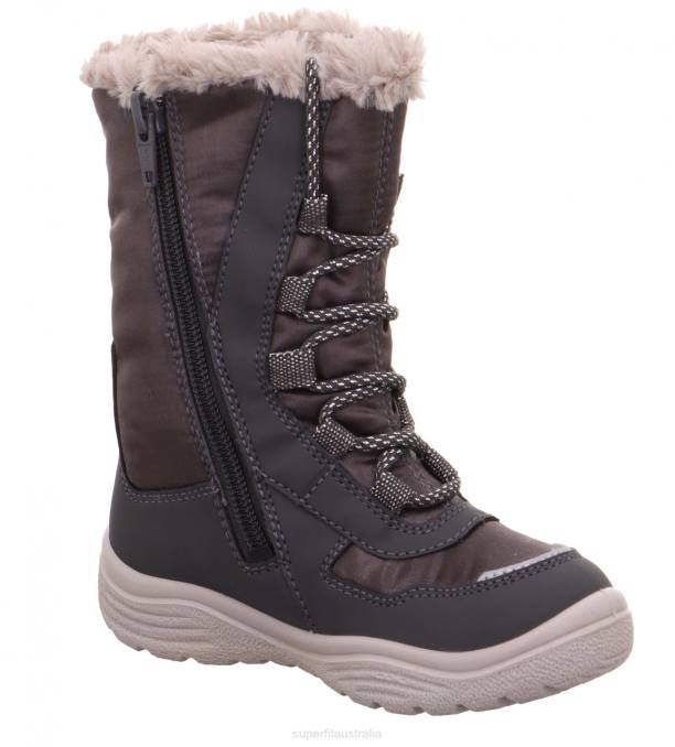 Superfit Grey Toddlers CRYSTAL - Boot with Zip Z6Z8762