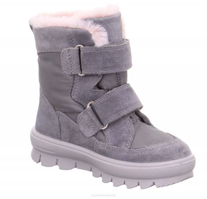 Superfit Light Grey Toddlers FLAVIA - Boot with Velcro Fastener Z6Z8694