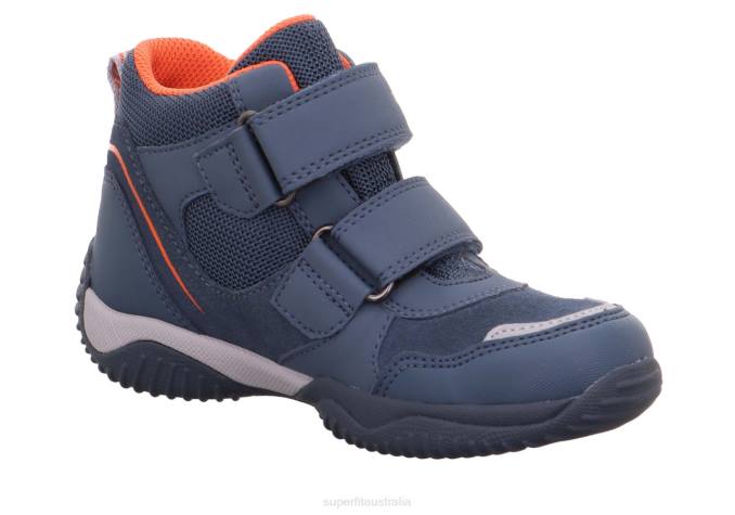 Superfit Blue/Red Toddlers STORM - Sneakers high with Velcro Fastener Z6Z8849