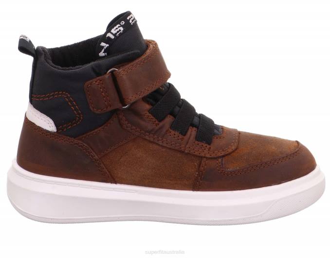 Superfit Brown Toddlers COSMO - Sneakers high with Velcro Fastener Z6Z8855