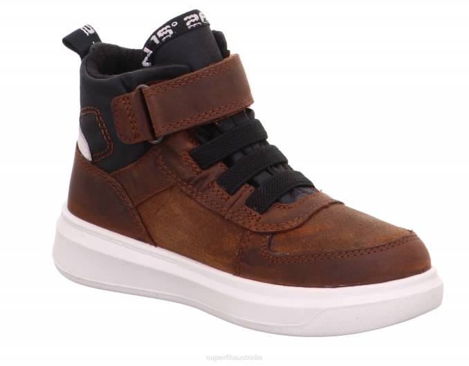 Superfit Brown Toddlers COSMO - Sneakers high with Velcro Fastener Z6Z8855