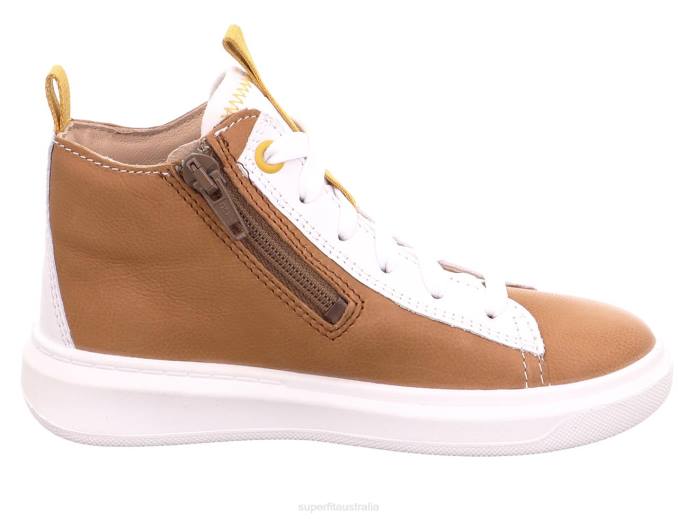 Superfit Brown/White Toddlers COSMO - Sneakers high with Lacing Z6Z8787