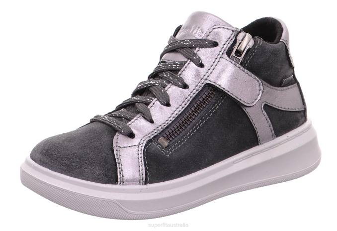 Superfit Grey/Silver Toddlers COSMO - Sneakers high with Zip Z6Z8844