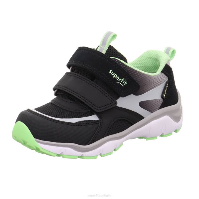 Superfit Black/Light Green Toddlers SPORT5 - Sneakers low with Velcro Fastener Z6Z8794