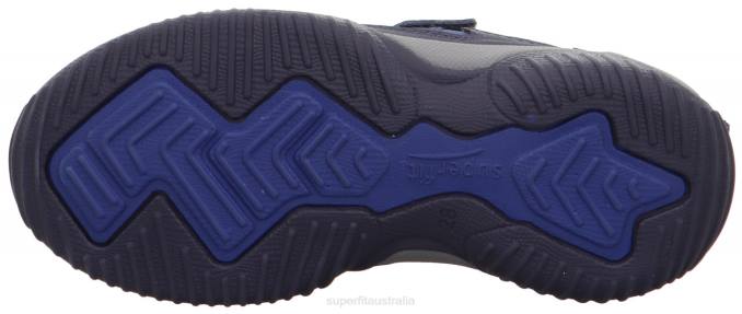 Superfit Blue/Light grey Toddlers STORM - Sneakers low with Velcro Fastener Z6Z8823