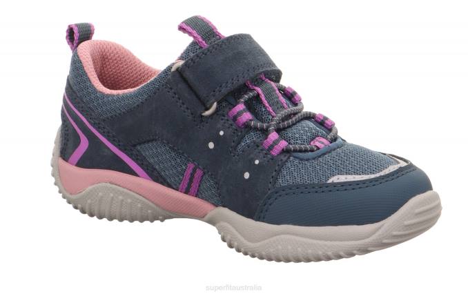 Superfit Blue/Purple Toddlers STORM - Sneakers low with Velcro Fastener Z6Z8788