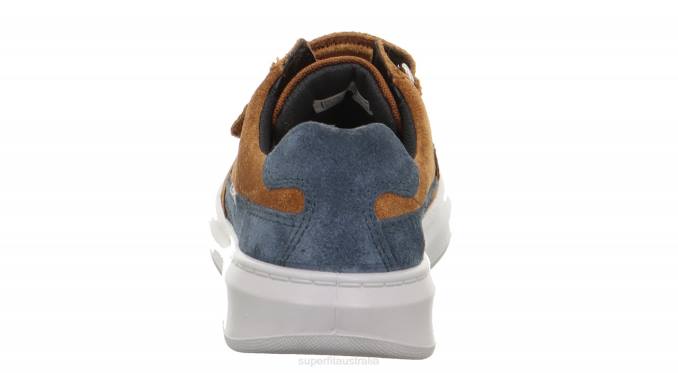 Superfit Brown/Blue Toddlers COSMO - Sneakers low with Velcro Fastener Z6Z8781